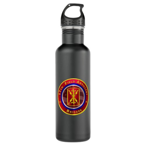 17th Field Artillery Brigade Thunderbolt Stainless Steel Water Bottle