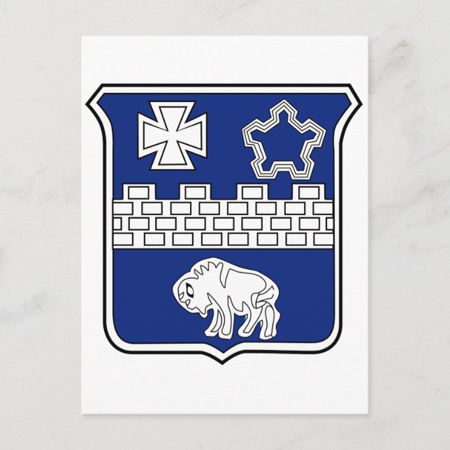 17th Infantry Regiment Military Patch Postcard (Front)