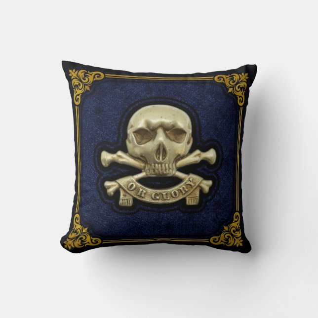 17th Lancers Throw Pillow (Front)