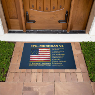 17th Michigan V.I. (BH) Doormat