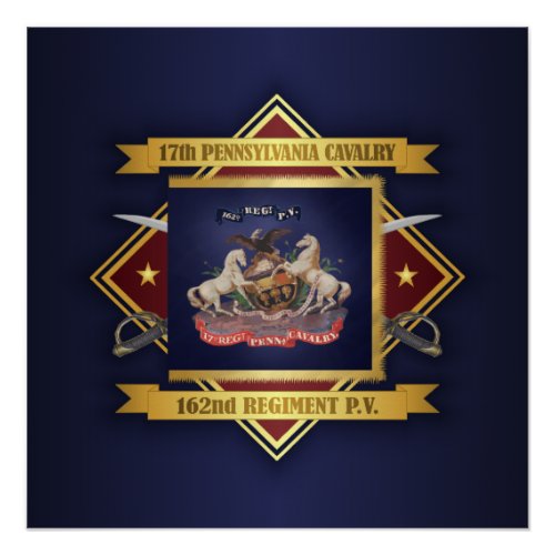 17th Pennsylvania Cavalry Poster