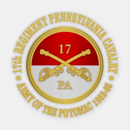 17th Pennsylvania Cavalry Sticker