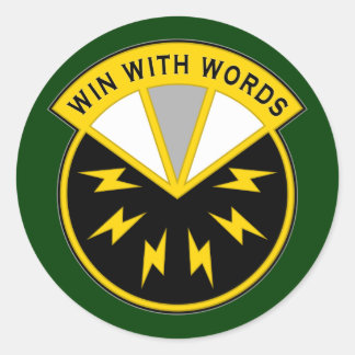 17th Psychological Operations Bn DUI Classic Round Sticker