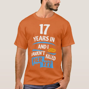 17th Wedding Anniversary Gift for Husband 17 Years T-Shirt