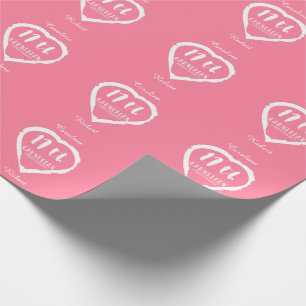 17th Wedding anniversary traditional carnelian Wrapping Paper
