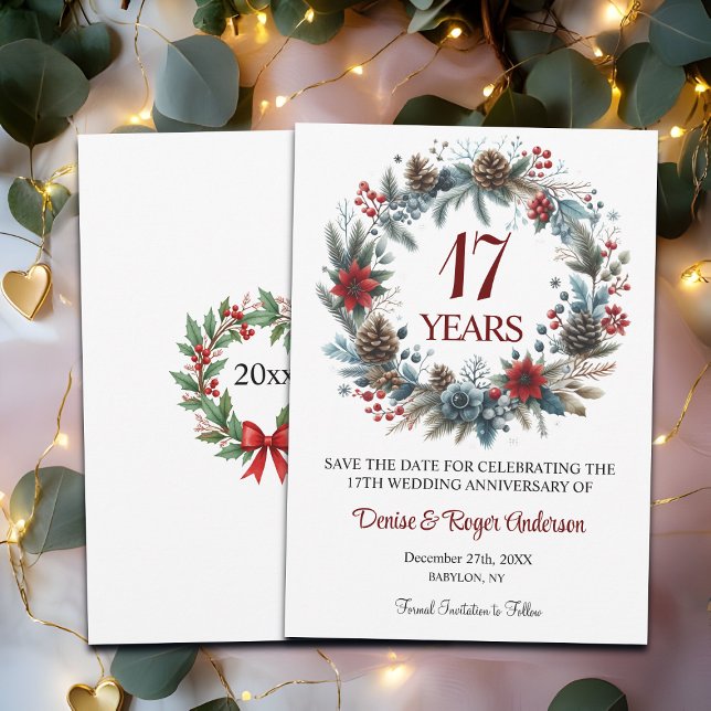 17th Wedding Anniversary Winter Save The Date (Creator Uploaded)