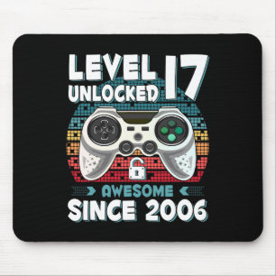 17yr Bday Son Boy Funny Gamer 17th 17 Year Old Bir Mouse Pad