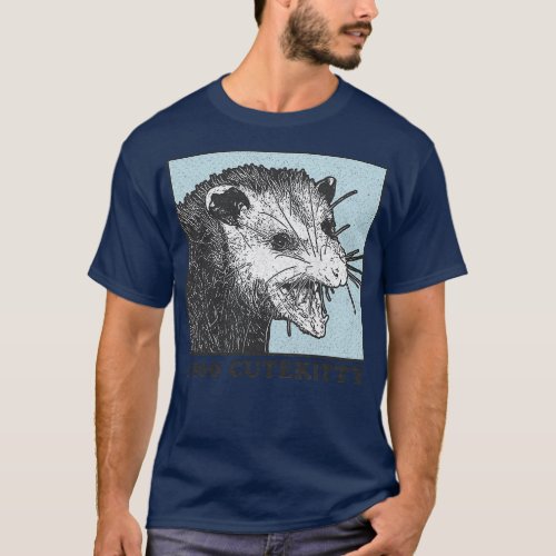 1800 Cute Kitty Possum Lover Design T_Shirt