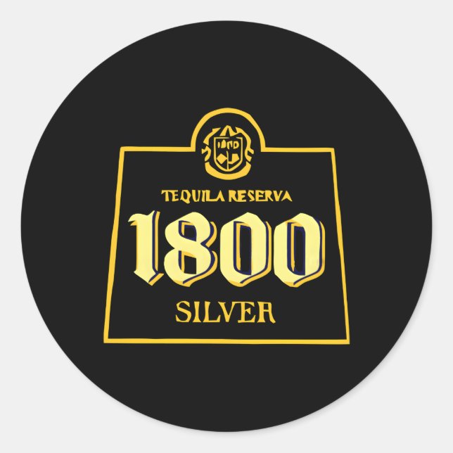1800 Tequilas Relaxed Classic Round Sticker (Front)
