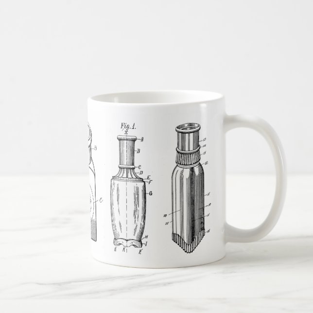 1800s Antique Bottles Coffee Mug (Right)