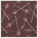 1800s Melee Weapons, Burgundy Fabric