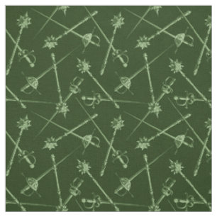 1800s Melee Weapons, Green Fabric