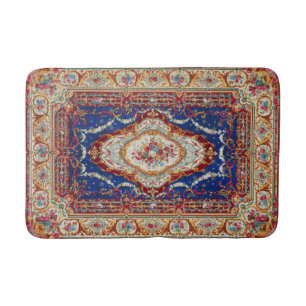 1800's Vintage Carpet Inspired Bath Mat