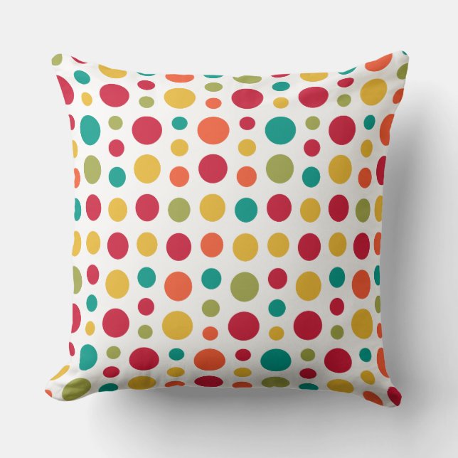 180115 - Colors 02 - on White Throw Pillow (Front)