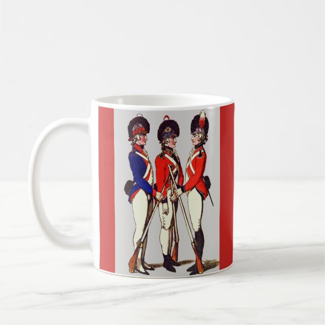 1803 London volunteer soldiers print Coffee Mug (Left)