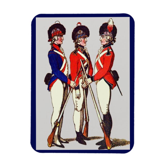 1803 London volunteer soldiers print Magnet (Vertical)
