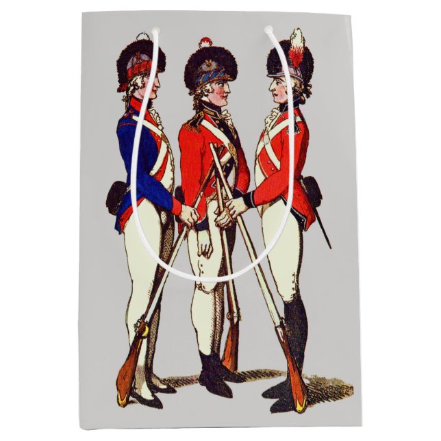 1803 London volunteer soldiers print Medium Gift Bag (Front)