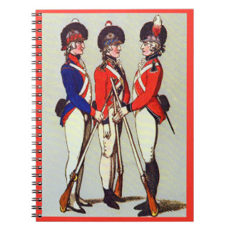 1803 London volunteer soldiers print Notebook