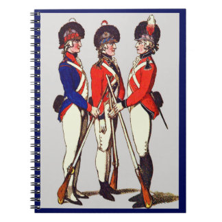1803 London volunteer soldiers print Notebook