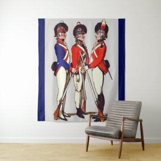 1803 London volunteer soldiers print Tapestry