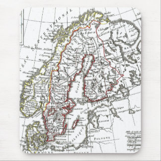1806 Map - La Suede at le Danemarck Mouse Pad