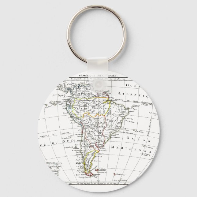 1806 Map - L'Amérique Méridionale Keychain (Front)