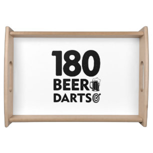 180 Days Beer And Darts Serving Tray