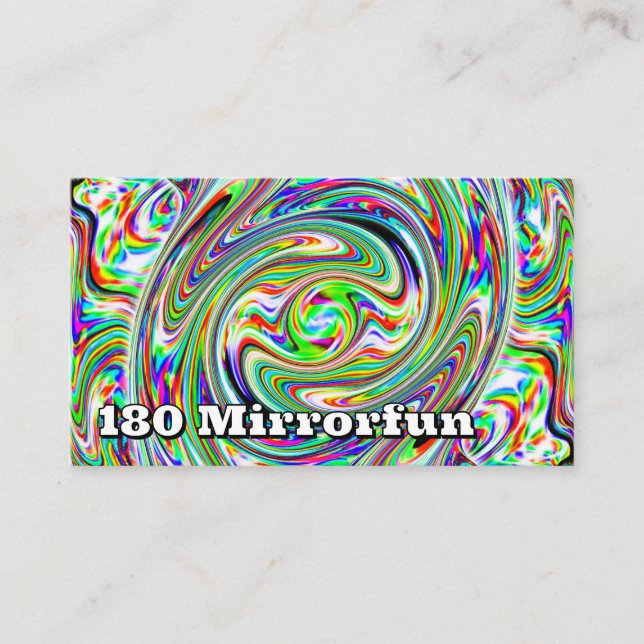 180 Mirrorfun ( you may change the words ) Business Card (Front)