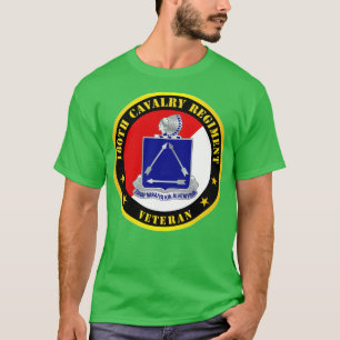 180th Cavalry Regiment Veteran Red White X 300 T-Shirt