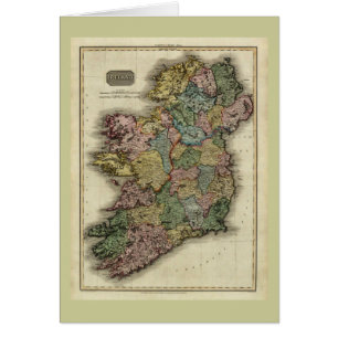 1813 Ireland Map by John Pinkerton