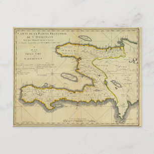 1814 Haiti Map by Mathew Carey Invitation