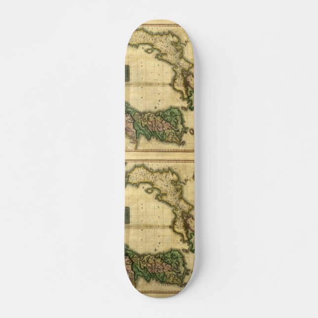 1815 Map of Korea and Japan Skateboard Deck (Front)