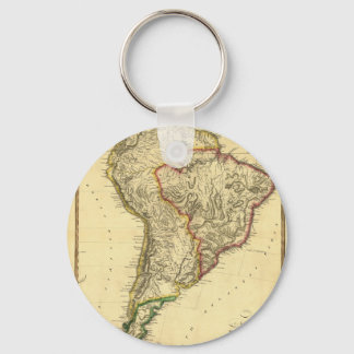 1817 Map of South America Keychain
