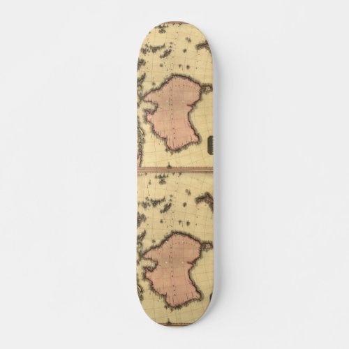 1818 Australasia Map _ Australia New Zealand Skateboard Deck