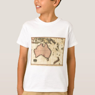 1818 Australasia  Map - Australia, New Zealand T-Shirt