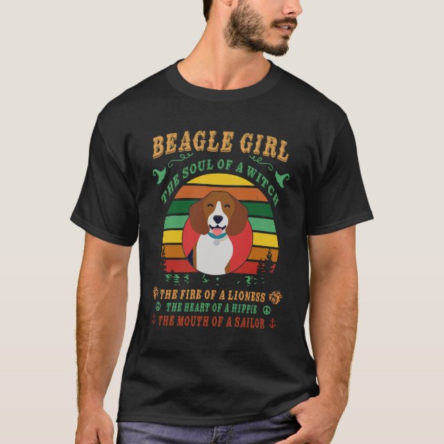 181 Beagle Girl he Soul The Fire The Heart The Mou T-Shirt (Front)