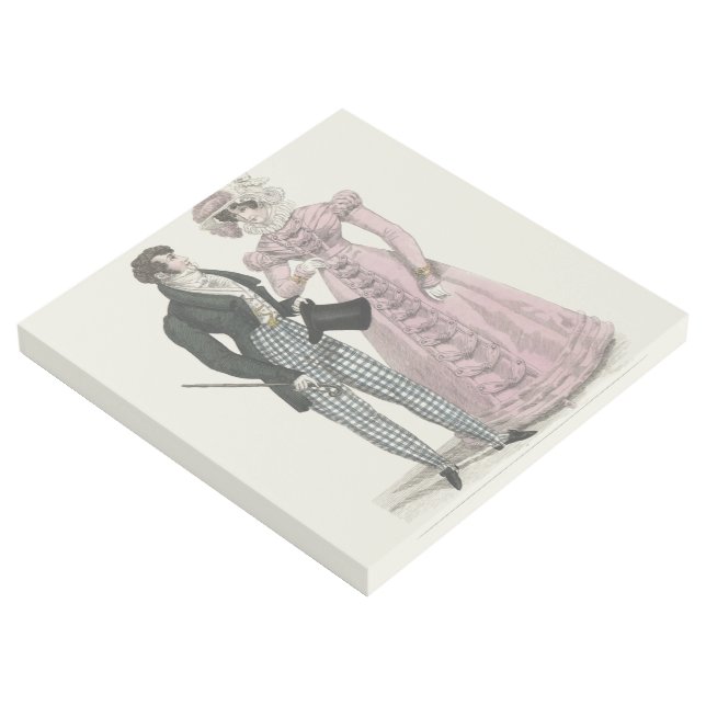 1823 Antique Wedding Man Woman Fashion Gallery Wrap (3/4)