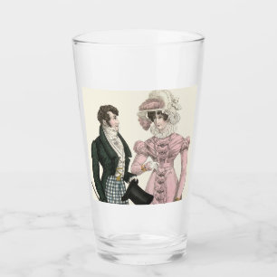 1823 Antique Wedding Man Woman Fashion Glass
