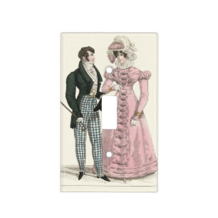 1823 Antique Wedding Man Woman Fashion Light Switch Cover