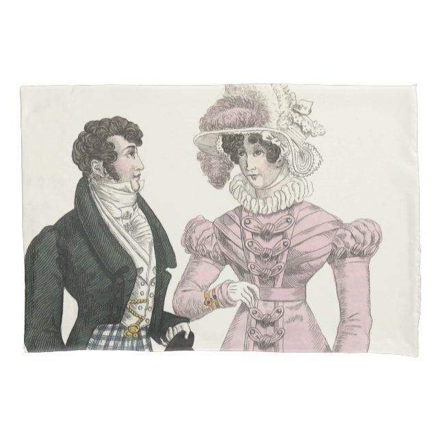 1823 Antique Wedding Man Woman Fashion Pillow Case (Front)