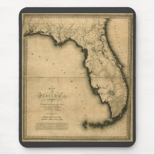 1823 Map of Florida Mouse Pad