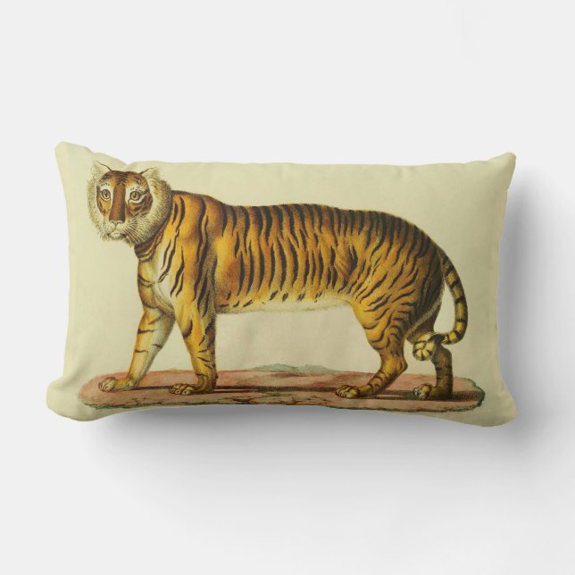 1824 tiger print lumbar pillow (Front)