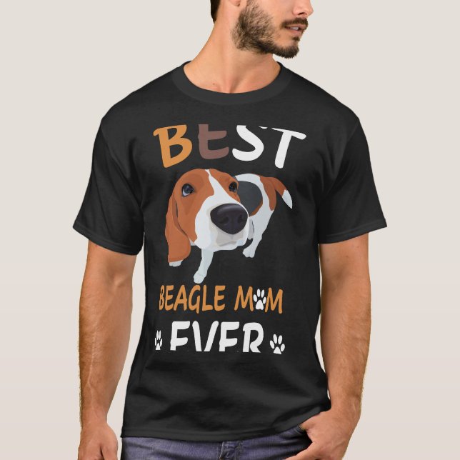 182 Best Beagle Mom Ever T-Shirt (Front)