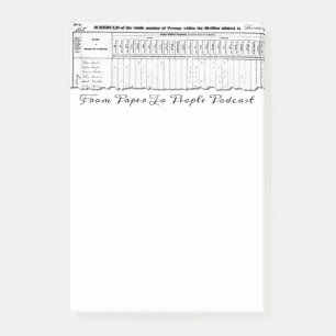 1830 Census FPPP Post-Its Post-it Notes