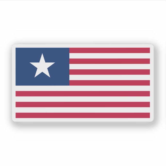 1836–1839 The Lone Star and Stripes Sticker (Front)