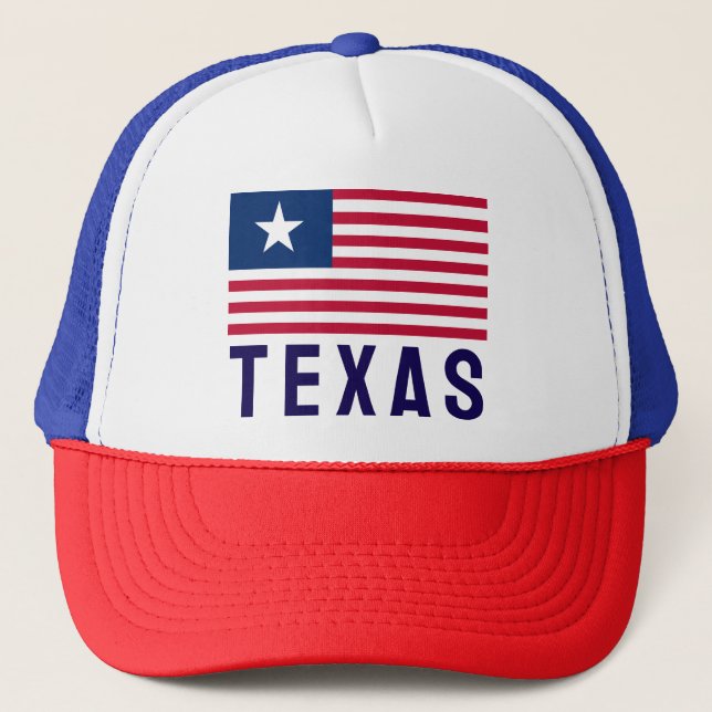 1836–1839 The Lone Star and Stripes Trucker Hat (Front)