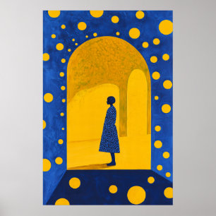 1842 Heroic Figure in Archway Poster