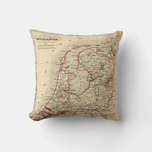 1843 Holland - Throw Pillow (Front)