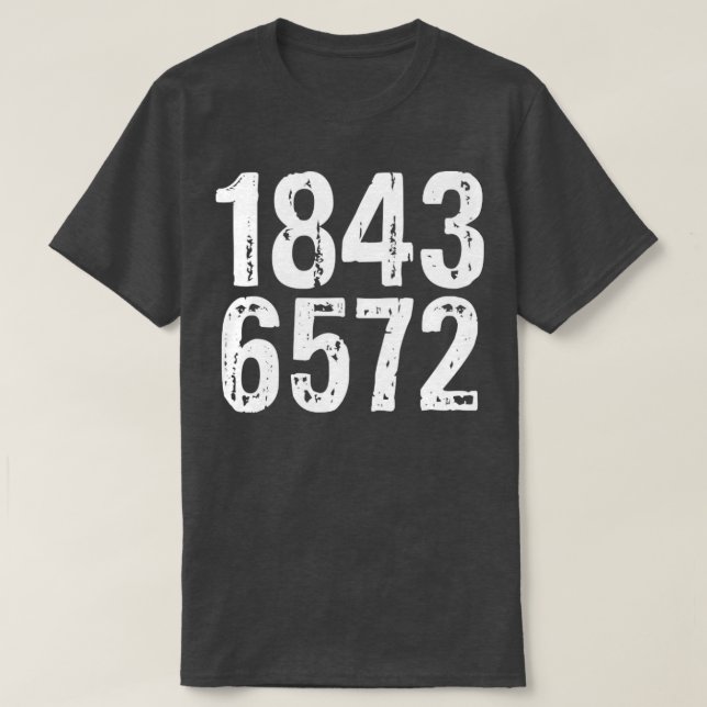 1843 offensive adult humor T-Shirt (Design Front)