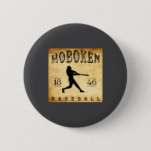 1846 Hoboken New Jersey Baseball  Button